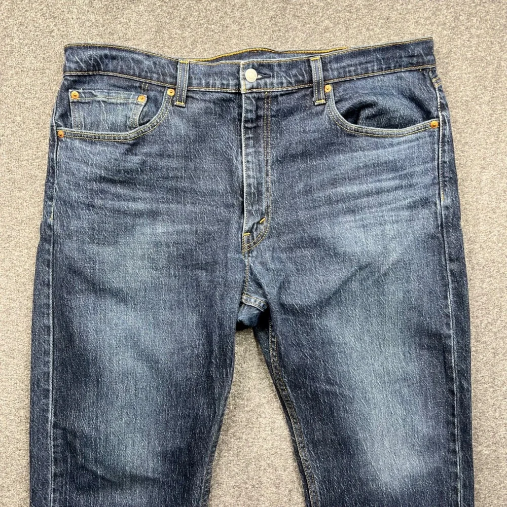 Levi's 505 Jeans Men 38x29 Blue Fits 38x28 Regular Straight Leg Dark Wash Denim